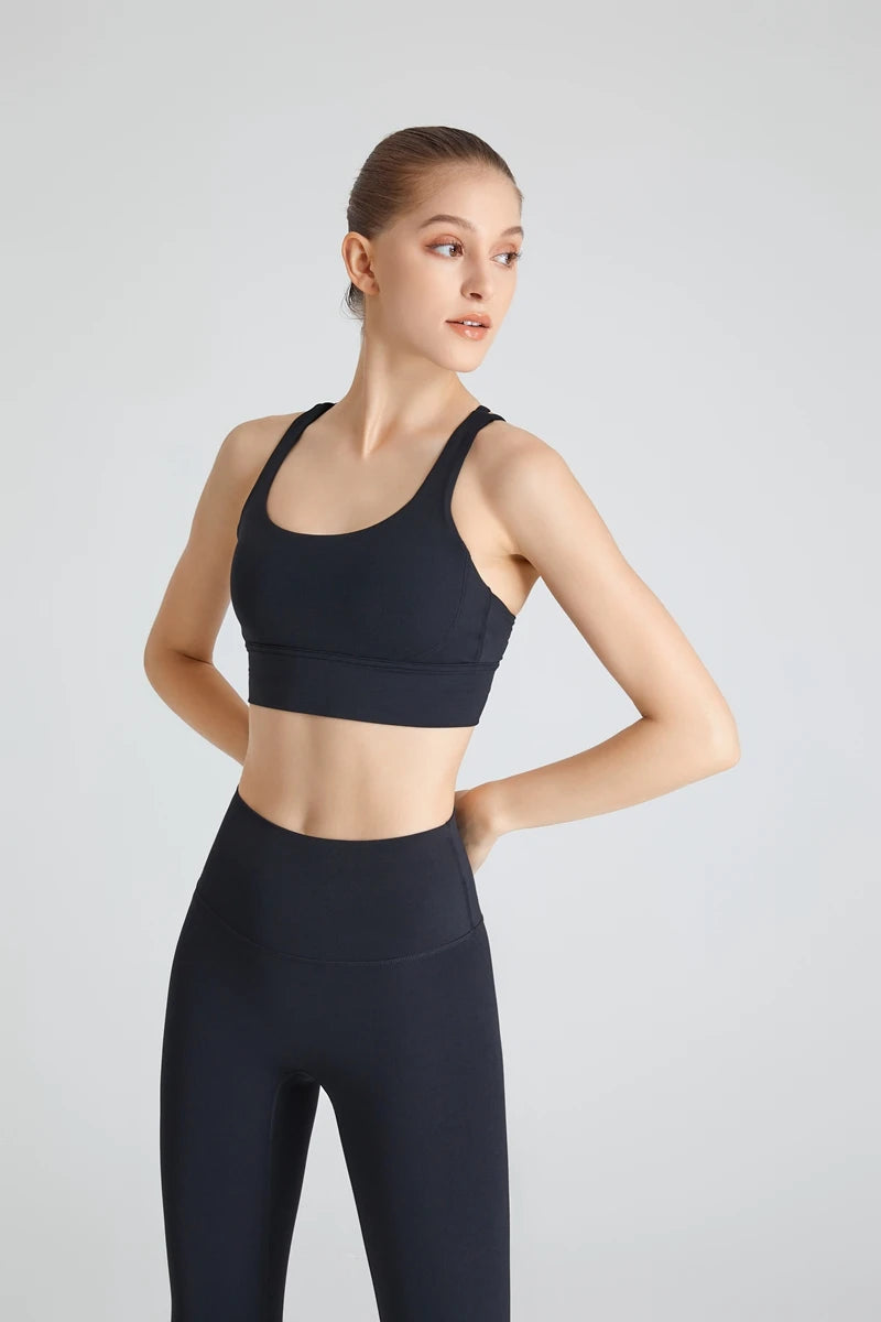 QINACTIVE 17 Colors Sports Bra For Women Gym Top Women's Bras Solid Color Nylon Yoga Bra Sexy Top  Breathable Underwear Fitness
