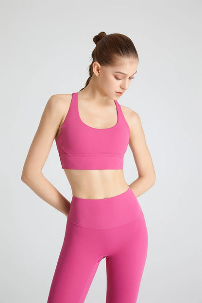 QINACTIVE 17 Colors Sports Bra For Women Gym Top Women's Bras Solid Color Nylon Yoga Bra Sexy Top  Breathable Underwear Fitness