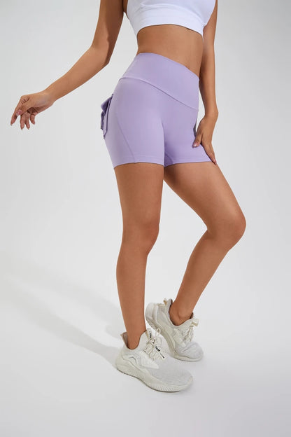 DIAS FIT JOY Tight Women's Shorts Pocket high waist lifting buttocks quick drying yoga shorts