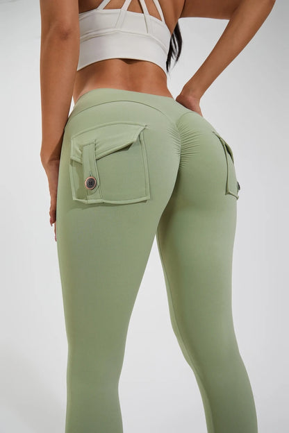 QINACTIVE Leggings Women For Gym With Pocket Leggins Yoga Pants Fitness Tights High Waist Fitness Legging Womens Clothing