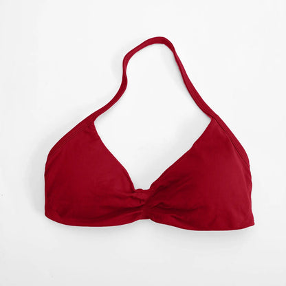 NCLAGEN Strappy Bra Gym Top Women High Support Thin Strap Seamless Halter Sports Bras Scrunch Workout Yoga Underwear With Pads