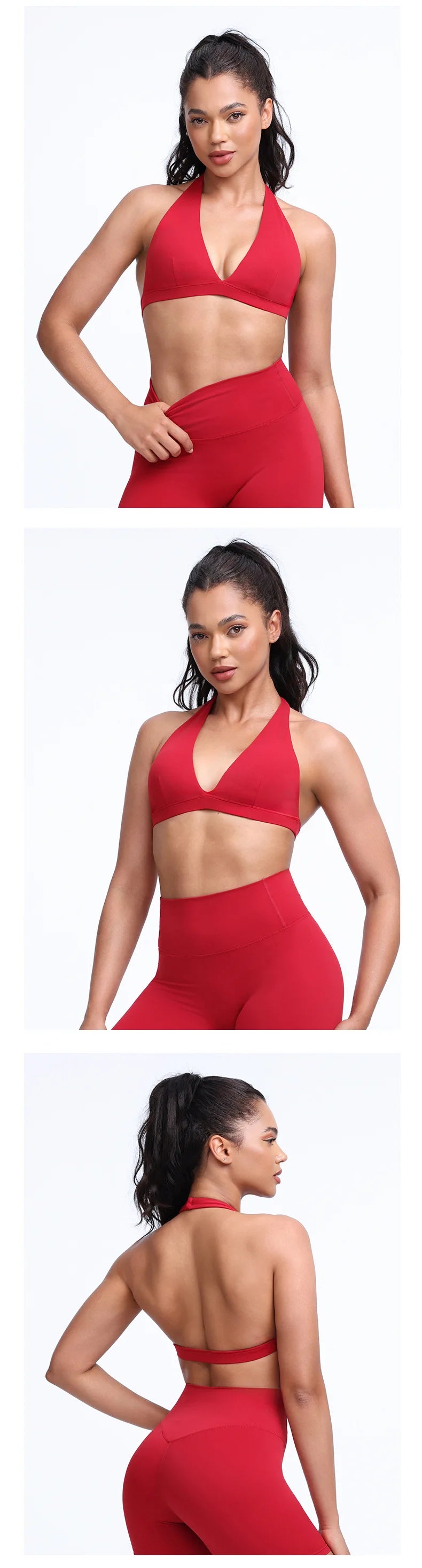 QINACTIVE Women's Yoga Sports Bra Running Fitness Cycling Removable Padded Breathable Comfortable Bra