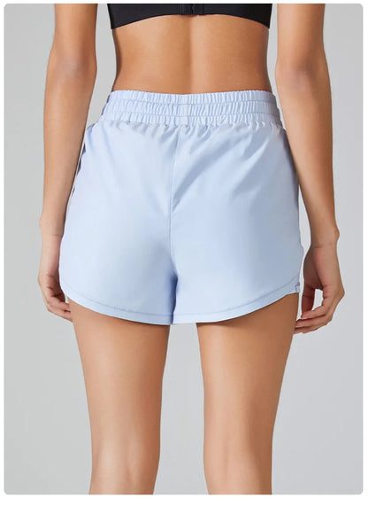 Elastic yoga shorts
