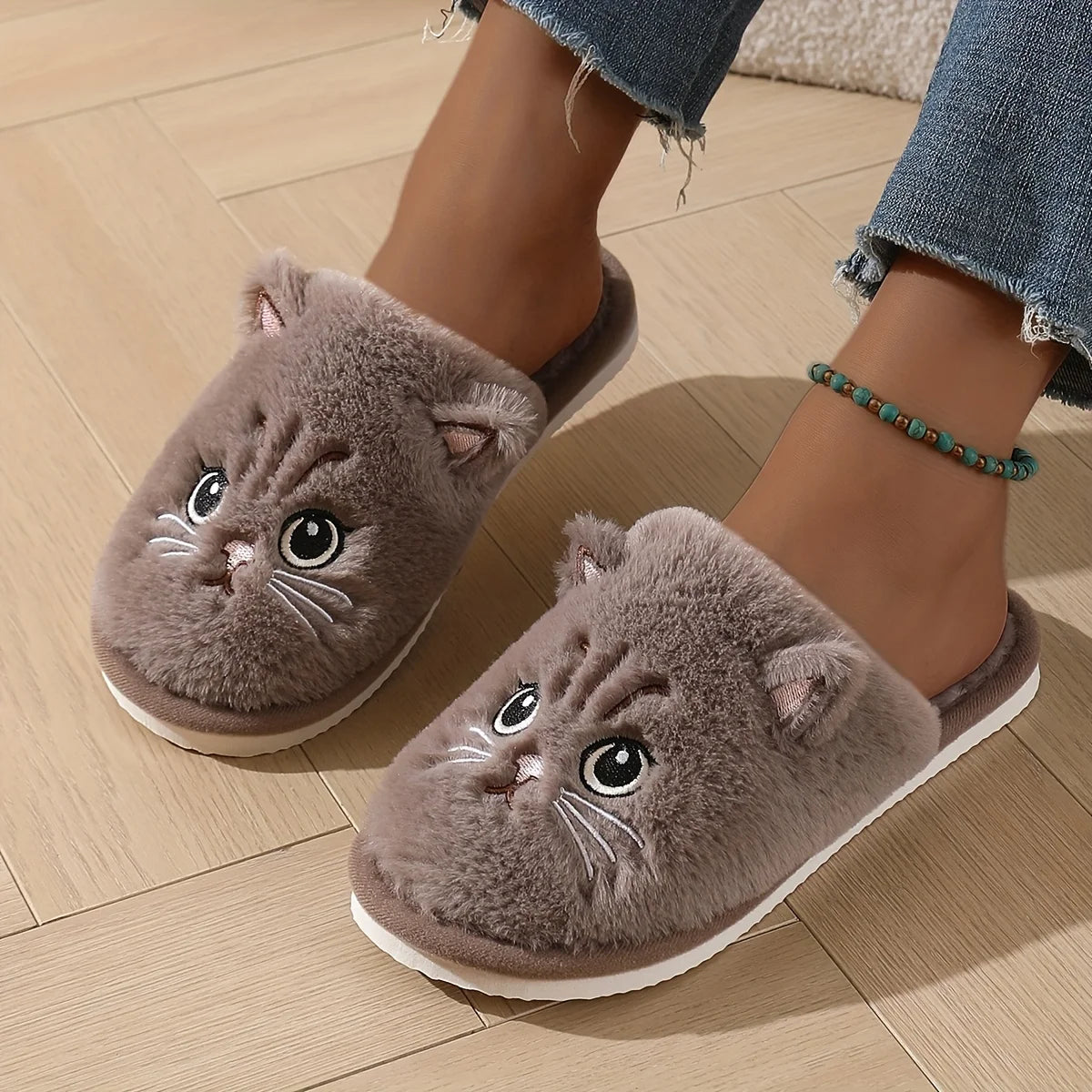 Pantoufles en peluche