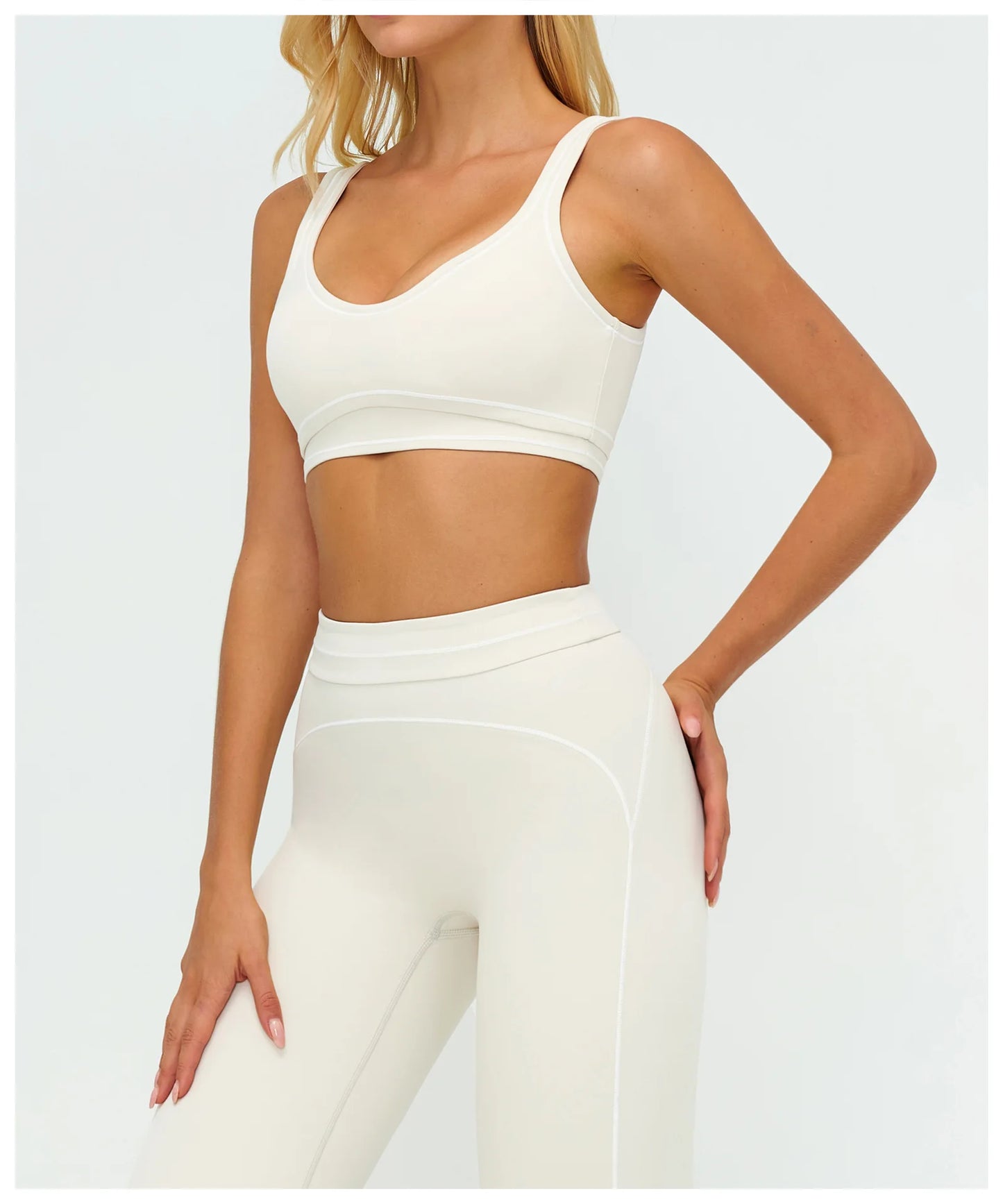 Ningyu Color Contrast Yoga Bra Women's Breathable Gym Fitness Bra Shockproof Sport Underwear Female Workout Bra Push Up Crop Top