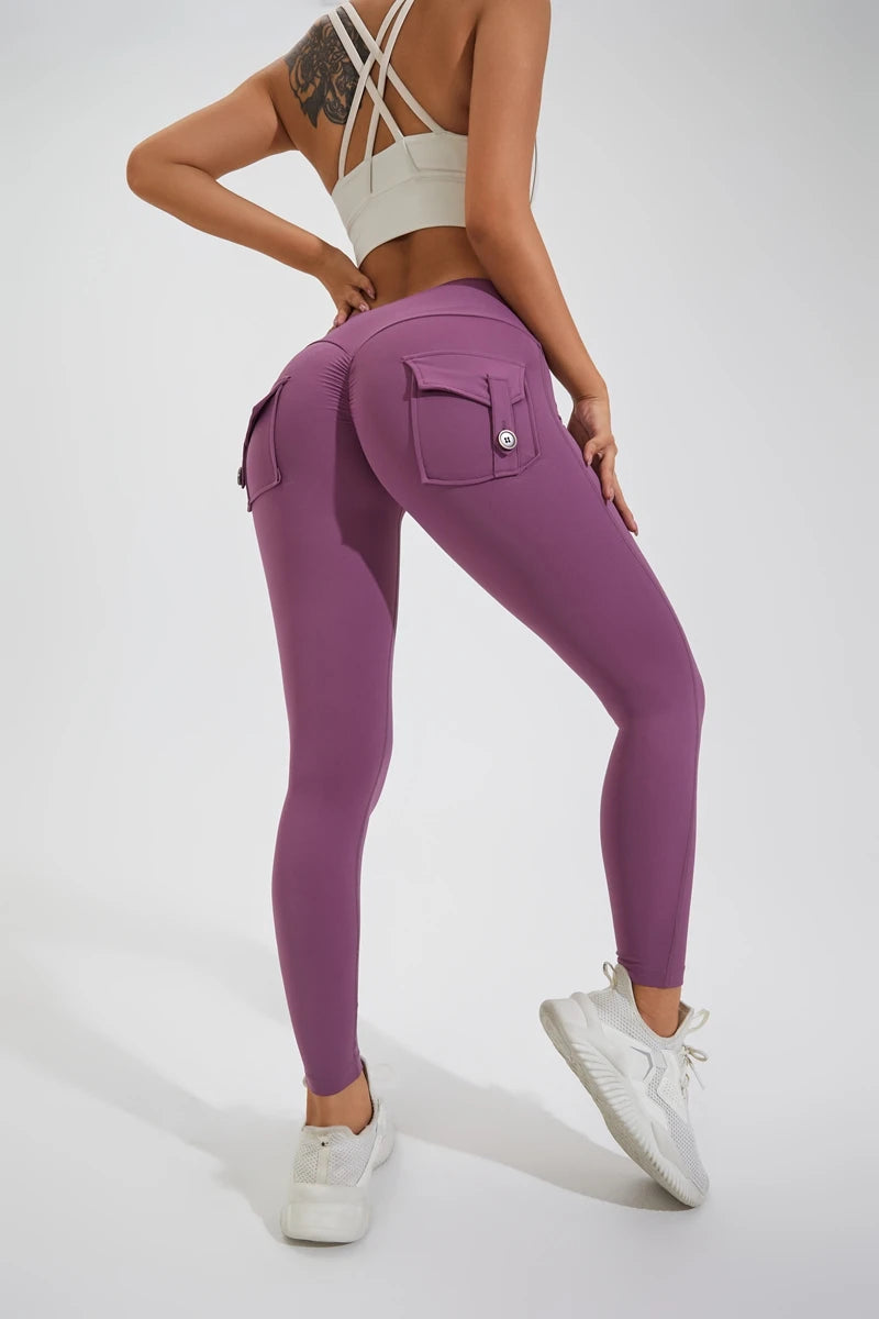 QINACTIVE Leggings Women For Gym With Pocket Leggins Yoga Pants Fitness Tights High Waist Fitness Legging Womens Clothing