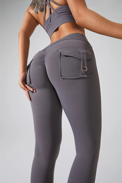 QINACTIVE Leggings Women For Gym With Pocket Leggins Yoga Pants Fitness Tights High Waist Fitness Legging Womens Clothing