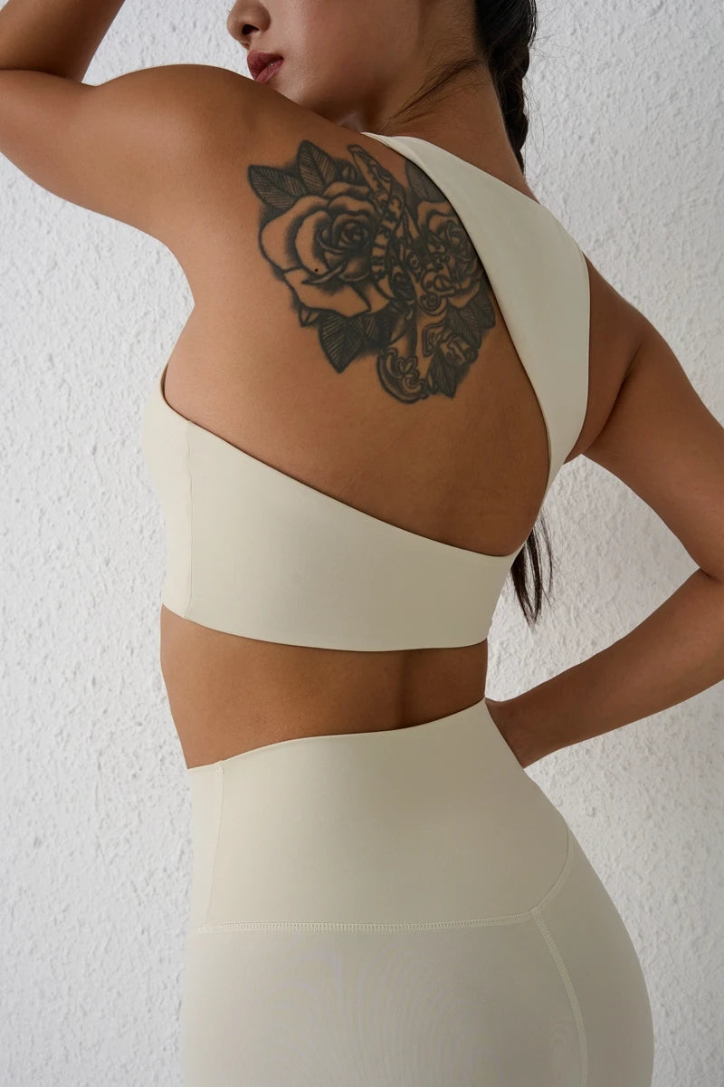 QINACTIVE  Sexy Backless Women Crop Top Fitness Solid Sports Bra Gym Shockproof Workout Yoga Tank Tops
