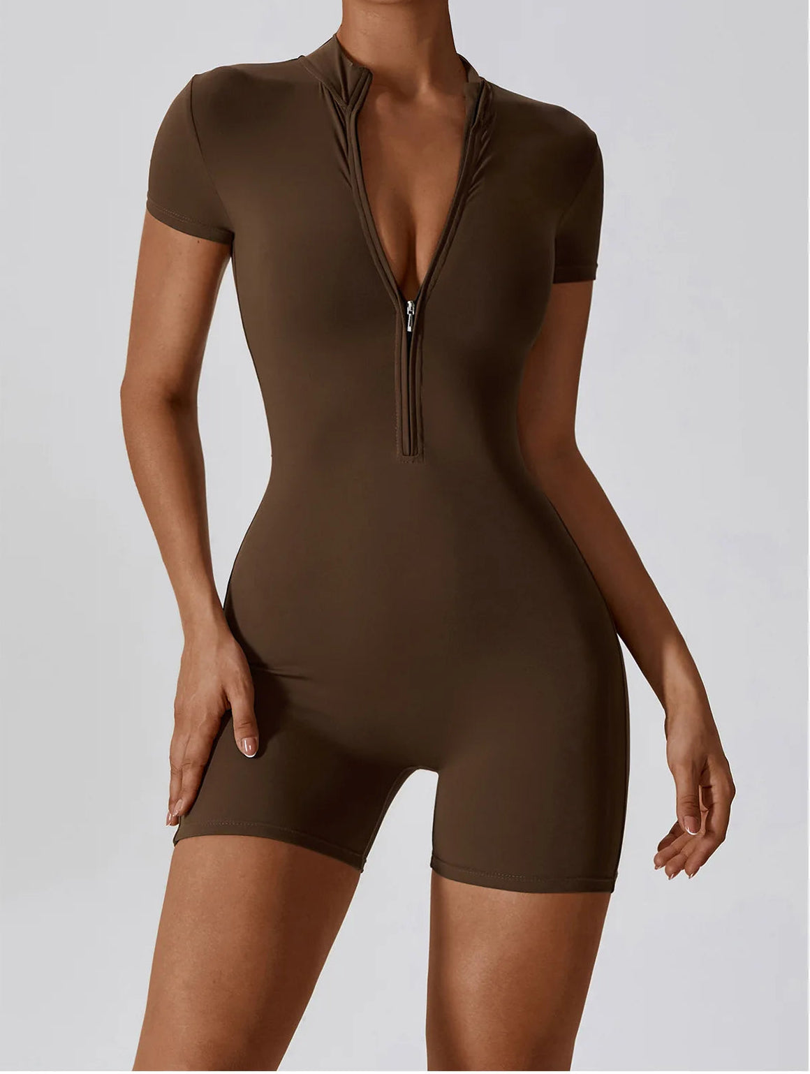 Combinaison de yoga à fermeture