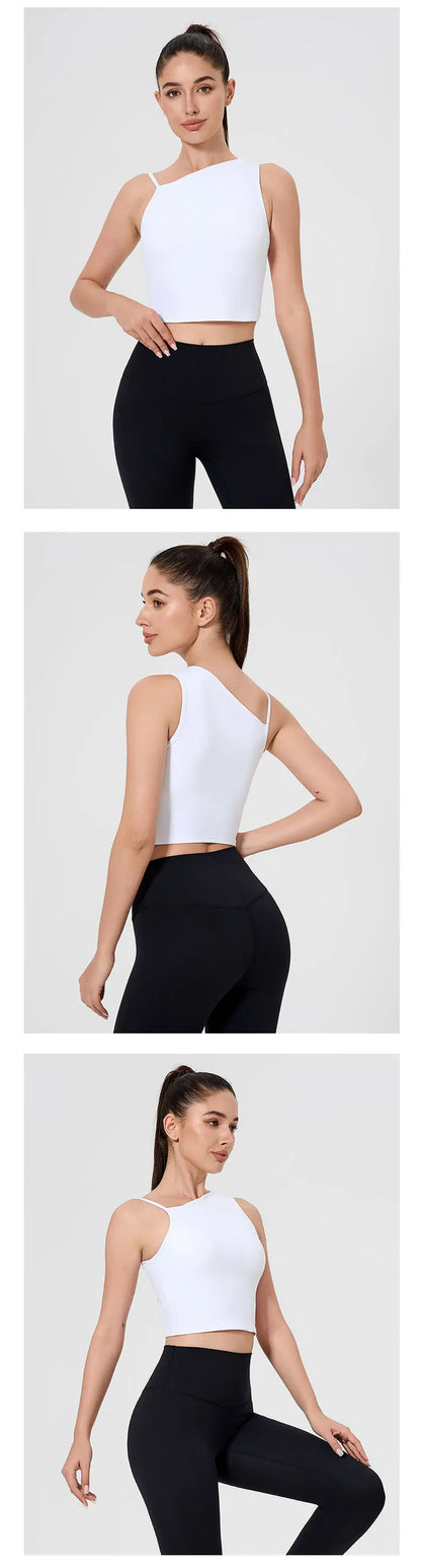 QINACTIVE Women's Tight fitting sports vest yoga vest sports back running high-strength shock-absorbing fitness bra
