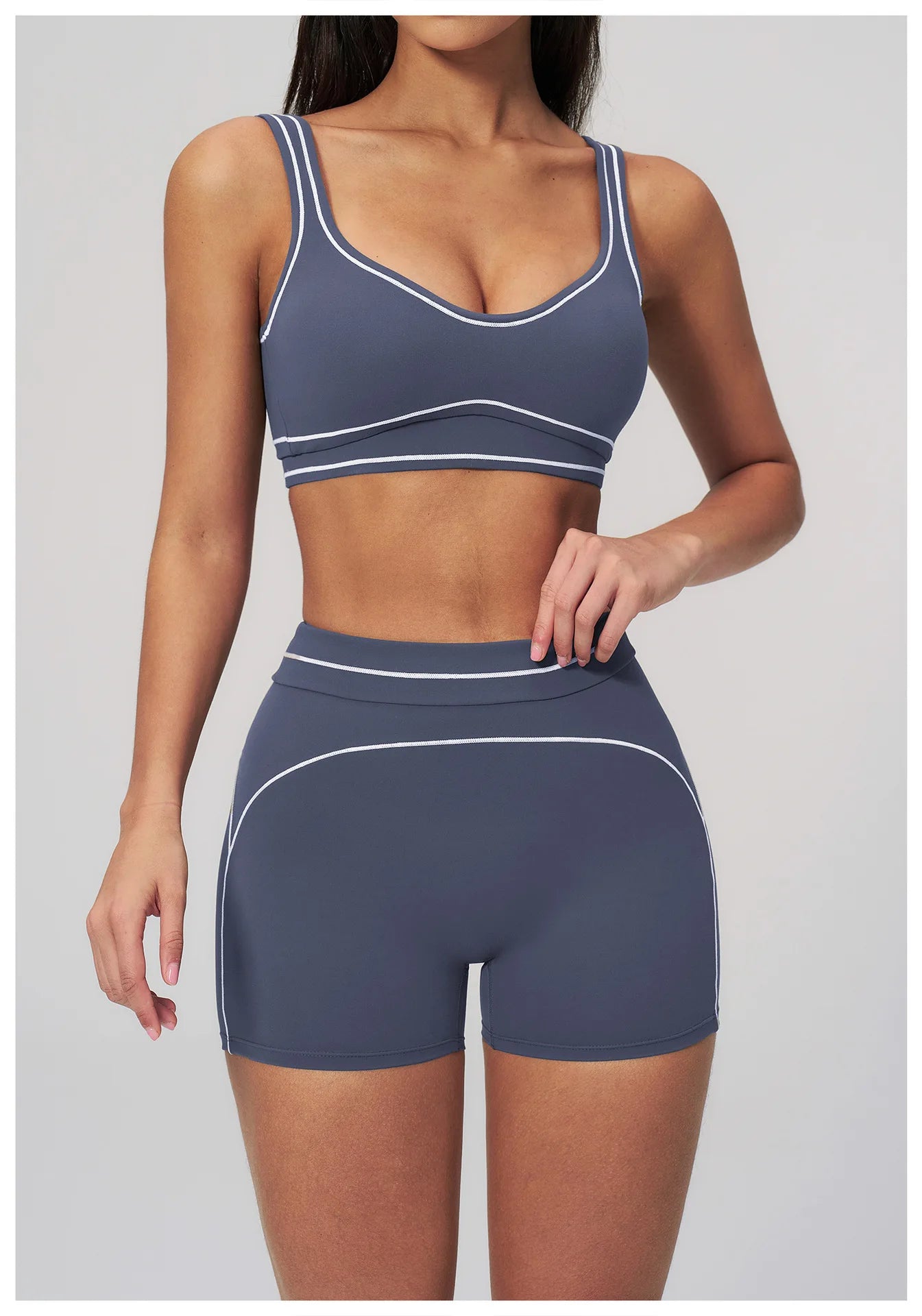 Ningyu Color Contrast Yoga Bra Women's Breathable Gym Fitness Bra Shockproof Sport Underwear Female Workout Bra Push Up Crop Top