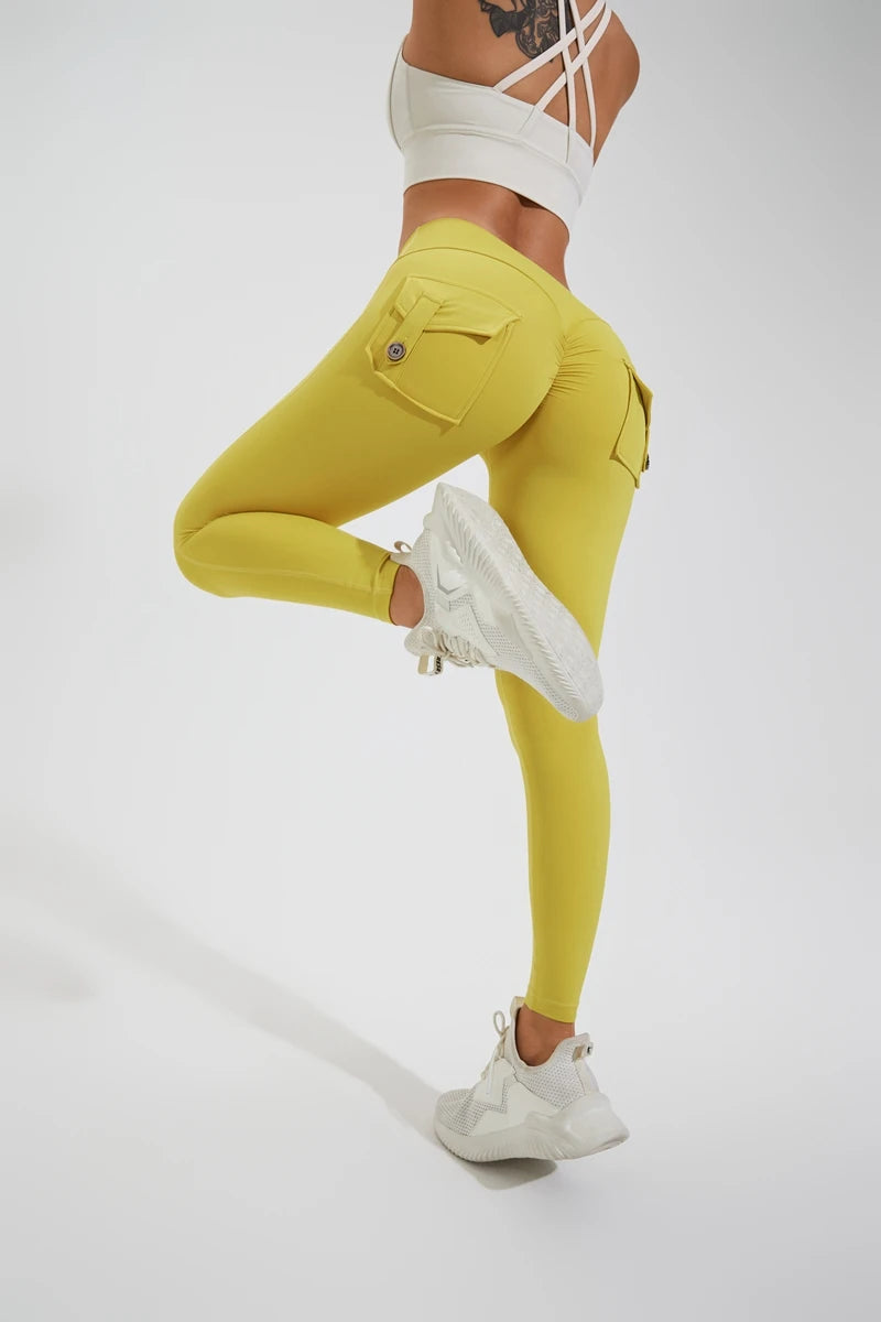 QINACTIVE Leggings Women For Gym With Pocket Leggins Yoga Pants Fitness Tights High Waist Fitness Legging Womens Clothing