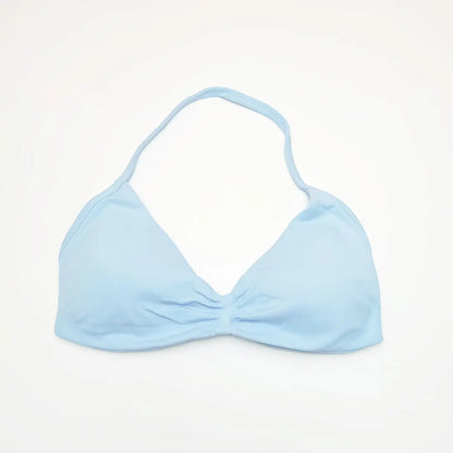 NCLAGEN Strappy Bra Gym Top Women High Support Thin Strap Seamless Halter Sports Bras Scrunch Workout Yoga Underwear With Pads