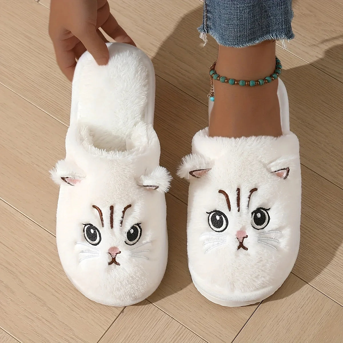 Pantoufles en peluche