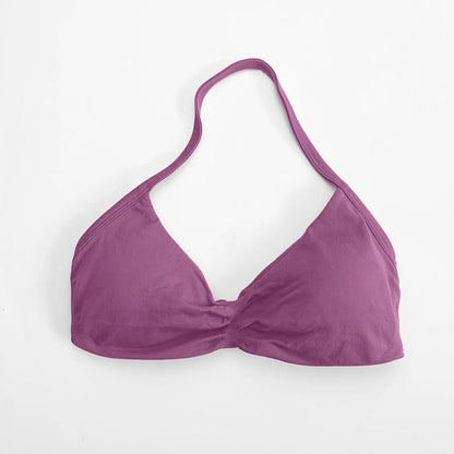 NCLAGEN Strappy Bra Gym Top Women High Support Thin Strap Seamless Halter Sports Bras Scrunch Workout Yoga Underwear With Pads