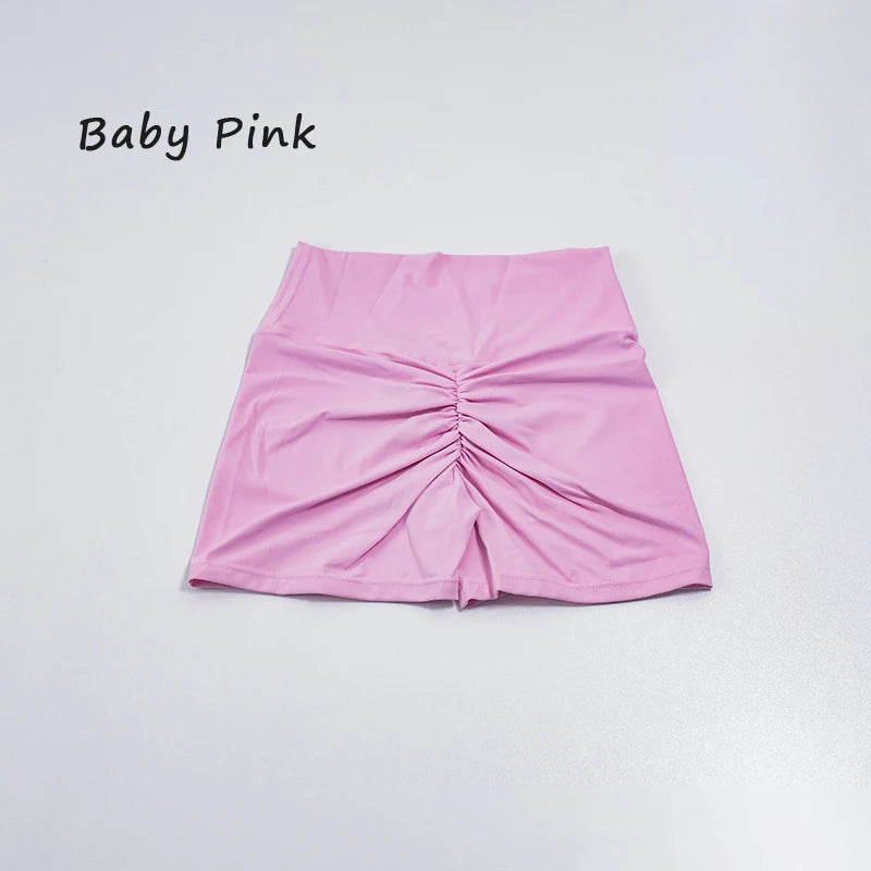 QINACTIVE Women's Sports Shorts High Elasticity Tight Fitting High Waist and Buttocks Yoga Shorts Fitness Outdoor Sport