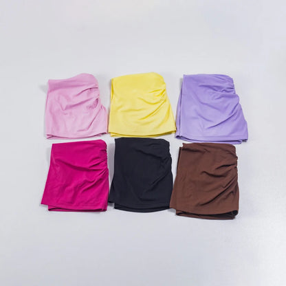 QINACTIVE Women's Sports Shorts High Elasticity Tight Fitting High Waist and Buttocks Yoga Shorts Fitness Outdoor Sport