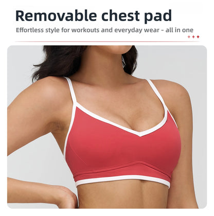 Beautiful Back Fitness Bra Workout Tops Gym Underwear Fitness Sports Bras Athletic Sport Bra Women Backless Gym Yoga Crop Top