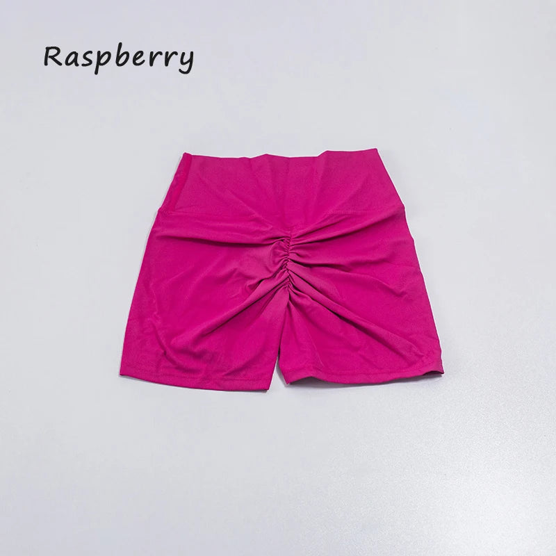 QINACTIVE Women's Sports Shorts High Elasticity Tight Fitting High Waist and Buttocks Yoga Shorts Fitness Outdoor Sport