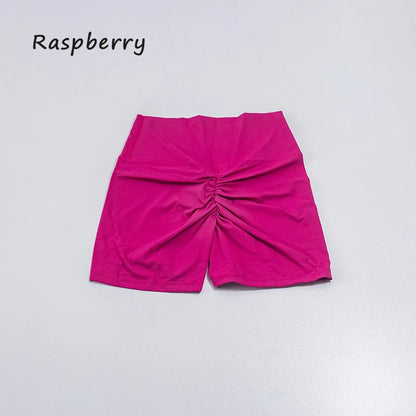 QINACTIVE Women's Sports Shorts High Elasticity Tight Fitting High Waist and Buttocks Yoga Shorts Fitness Outdoor Sport