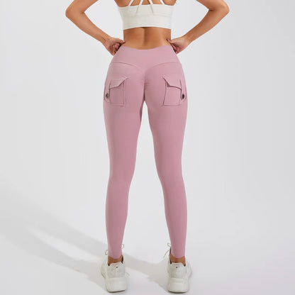 QINACTIVE Leggings Women For Gym With Pocket Leggins Yoga Pants Fitness Tights High Waist Fitness Legging Womens Clothing
