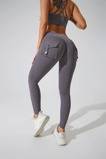 QINACTIVE Leggings Women For Gym With Pocket Leggins Yoga Pants Fitness Tights High Waist Fitness Legging Womens Clothing
