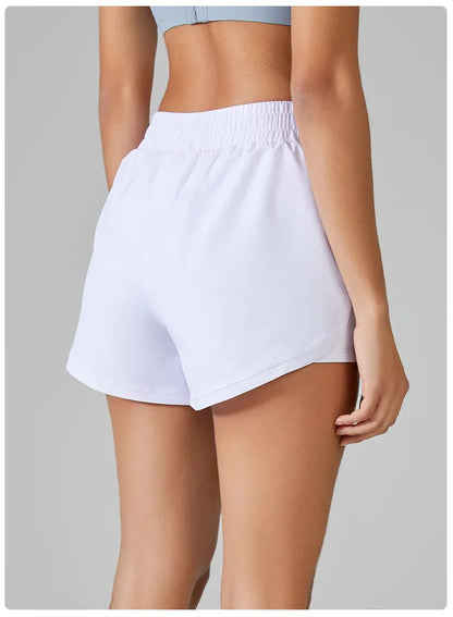 Elastic yoga shorts