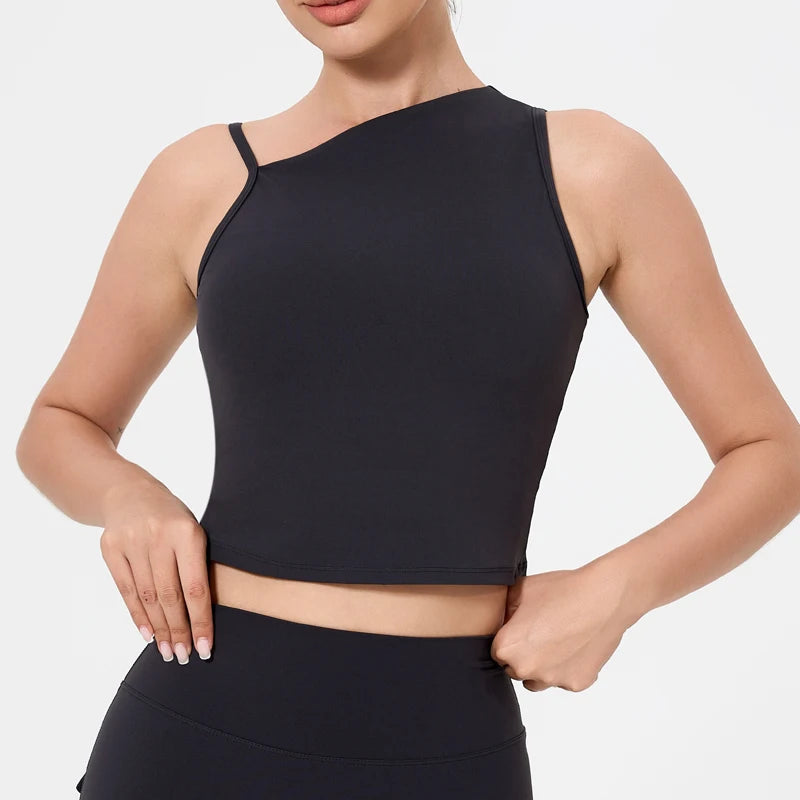 QINACTIVE Women's Tight fitting sports vest yoga vest sports back running high-strength shock-absorbing fitness bra