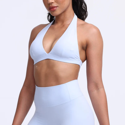 QINACTIVE Women's Yoga Sports Bra Running Fitness Cycling Removable Padded Breathable Comfortable Bra