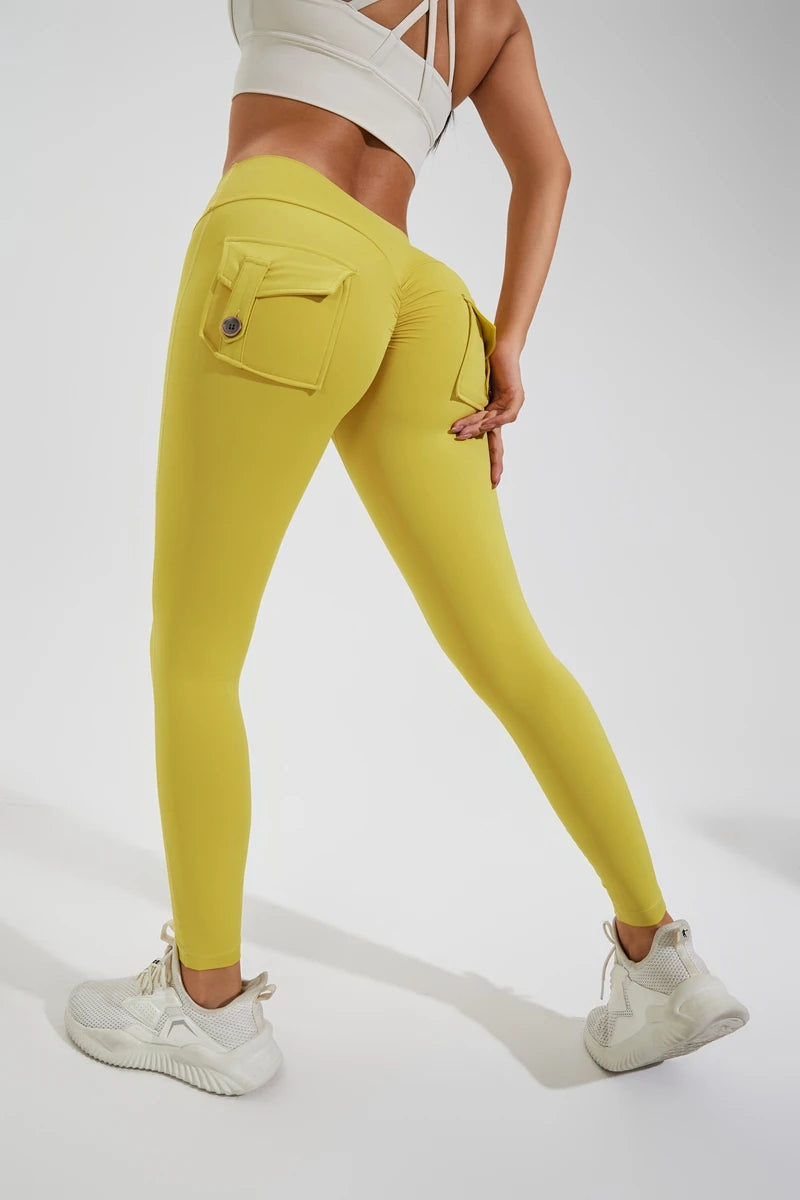 QINACTIVE Leggings Women For Gym With Pocket Leggins Yoga Pants Fitness Tights High Waist Fitness Legging Womens Clothing