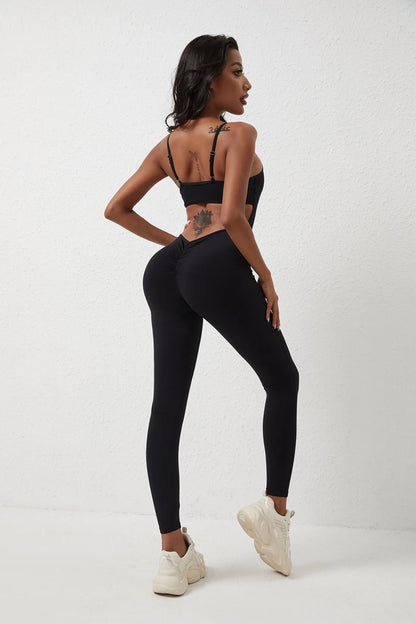 QINACTIVE Gym Jumpsuit Women 2023 Solid Color Sets Gym Clothing Fitness Suit Workout Clothes for Women Playsuit