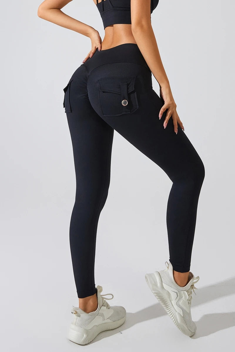 QINACTIVE Leggings Women For Gym With Pocket Leggins Yoga Pants Fitness Tights High Waist Fitness Legging Womens Clothing
