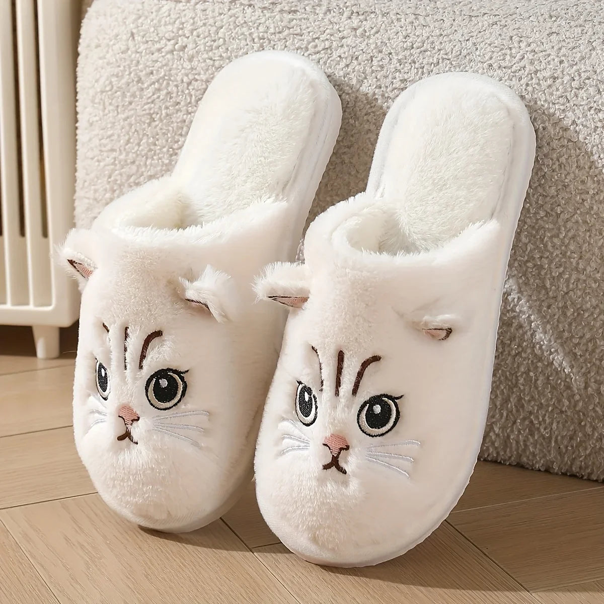 Pantoufles en peluche