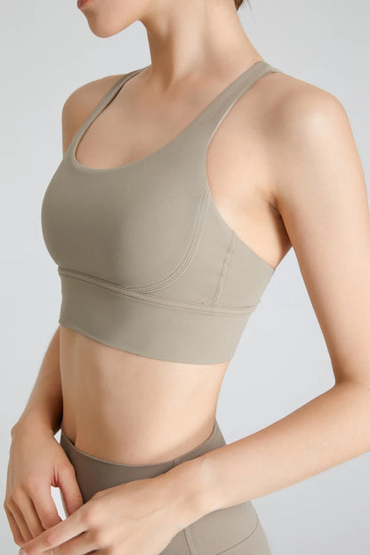 QINACTIVE 17 Colors Sports Bra For Women Gym Top Women's Bras Solid Color Nylon Yoga Bra Sexy Top  Breathable Underwear Fitness