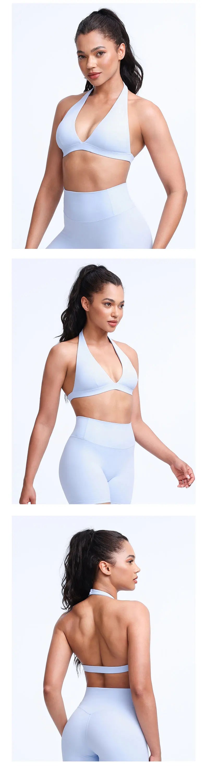 QINACTIVE Women's Yoga Sports Bra Running Fitness Cycling Removable Padded Breathable Comfortable Bra