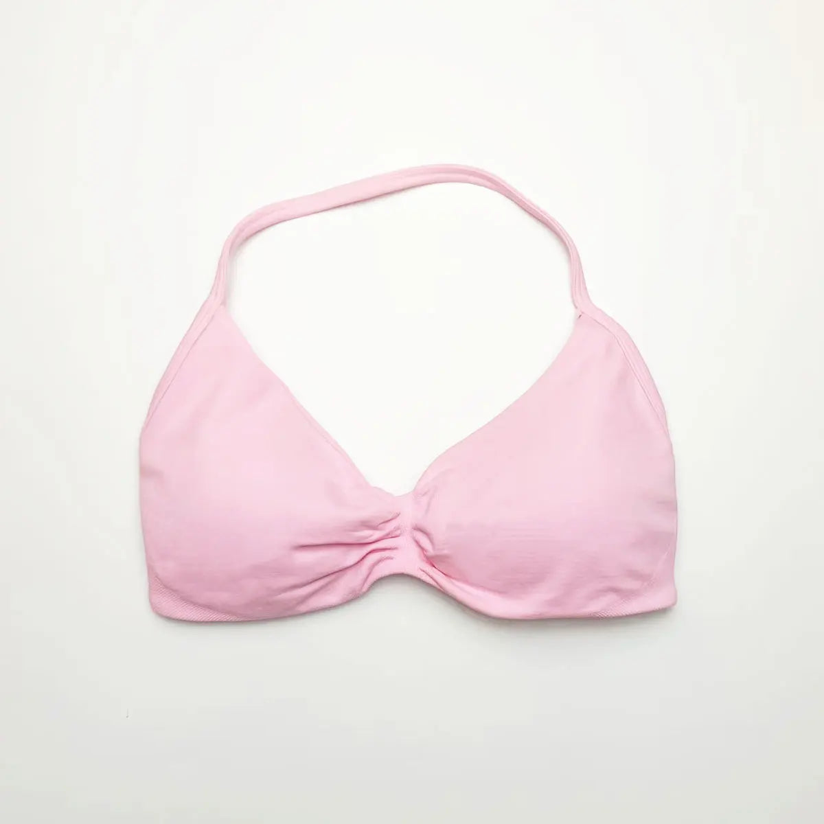NCLAGEN Strappy Bra Gym Top Women High Support Thin Strap Seamless Halter Sports Bras Scrunch Workout Yoga Underwear With Pads