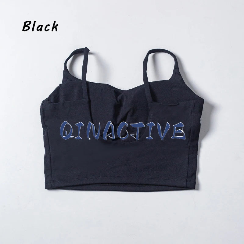 QINACTIVE Nylon Top Women Bra Sexy Top Woman Breathable Underwear Women Fitness Yoga Sports Bra For Women Gym