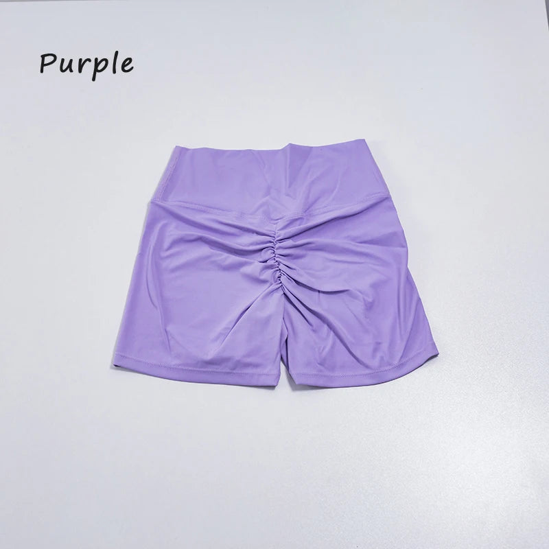 QINACTIVE Women's Sports Shorts High Elasticity Tight Fitting High Waist and Buttocks Yoga Shorts Fitness Outdoor Sport