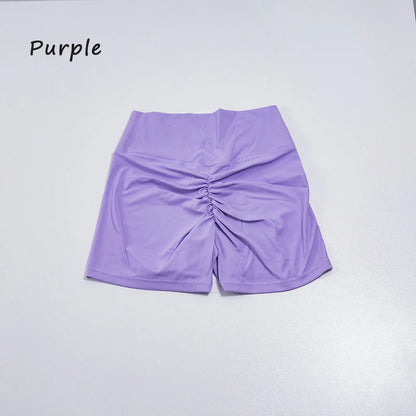 QINACTIVE Women's Sports Shorts High Elasticity Tight Fitting High Waist and Buttocks Yoga Shorts Fitness Outdoor Sport