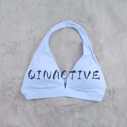 QINACTIVE Women's Yoga Sports Bra Running Fitness Cycling Removable Padded Breathable Comfortable Bra