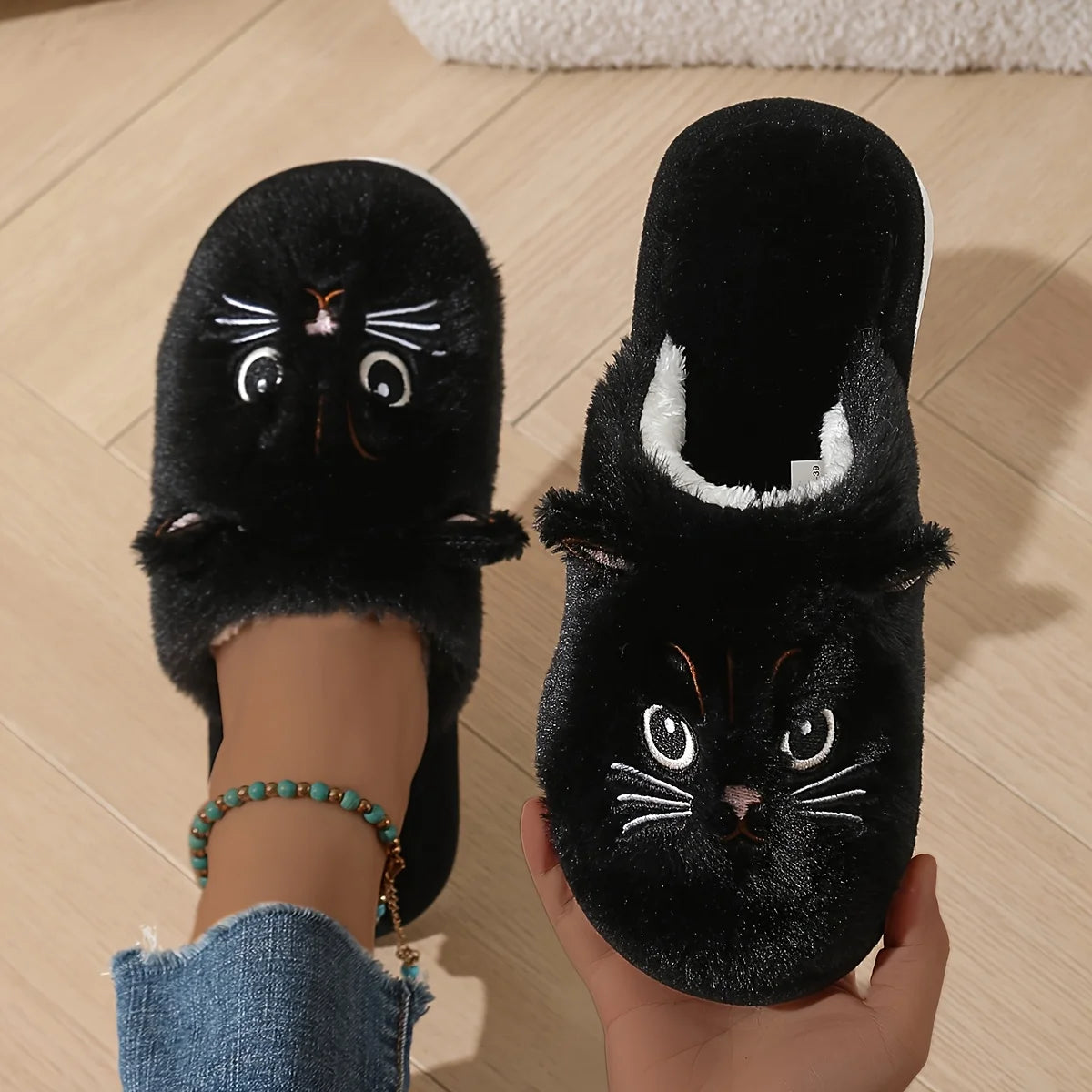 Pantoufles en peluche