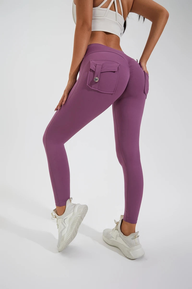 QINACTIVE Leggings Women For Gym With Pocket Leggins Yoga Pants Fitness Tights High Waist Fitness Legging Womens Clothing