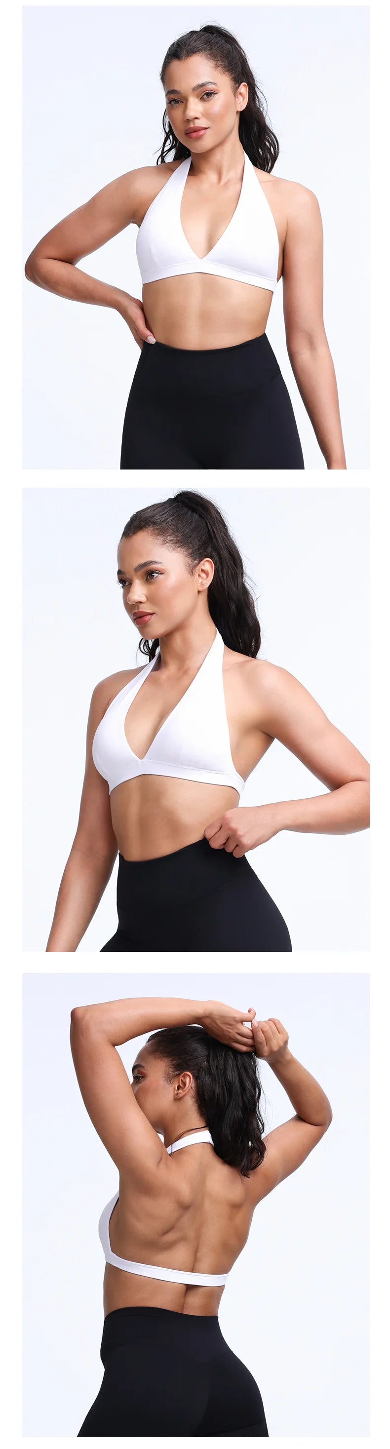 QINACTIVE Women's Yoga Sports Bra Running Fitness Cycling Removable Padded Breathable Comfortable Bra