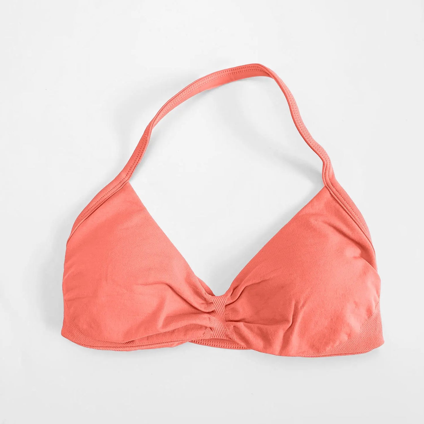 NCLAGEN Strappy Bra Gym Top Women High Support Thin Strap Seamless Halter Sports Bras Scrunch Workout Yoga Underwear With Pads