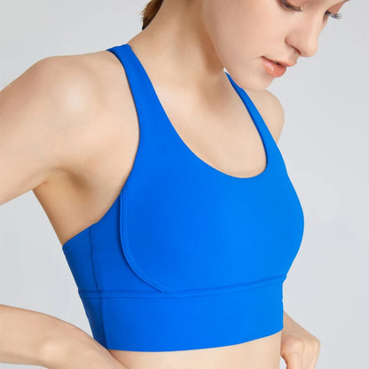 QINACTIVE 17 Colors Sports Bra For Women Gym Top Women's Bras Solid Color Nylon Yoga Bra Sexy Top  Breathable Underwear Fitness
