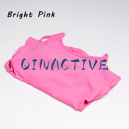 QINACTIVE Gym Jumpsuit Women 2023 Solid Color Sets Gym Clothing Fitness Suit Workout Clothes for Women Playsuit