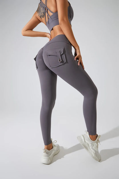 QINACTIVE Leggings Women For Gym With Pocket Leggins Yoga Pants Fitness Tights High Waist Fitness Legging Womens Clothing
