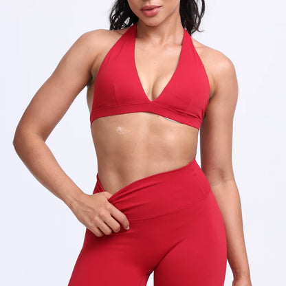QINACTIVE Women's Yoga Sports Bra Running Fitness Cycling Removable Padded Breathable Comfortable Bra