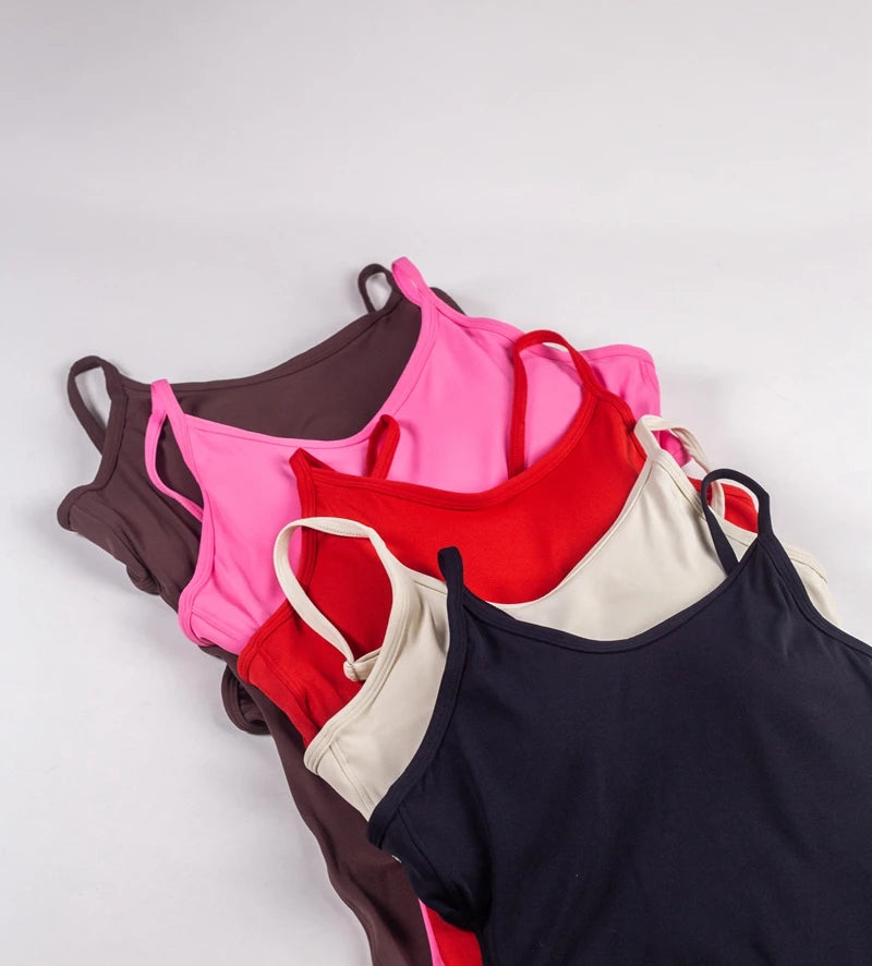 QINACTIVE Gym Jumpsuit Women 2023 Solid Color Sets Gym Clothing Fitness Suit Workout Clothes for Women Playsuit