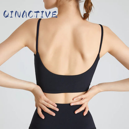 QINACTIVE Nylon Top Women Bra Sexy Top Woman Breathable Underwear Women Fitness Yoga Sports Bra For Women Gym